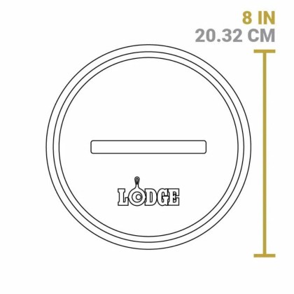 Lodge Round Cast Iron Burger Press 6